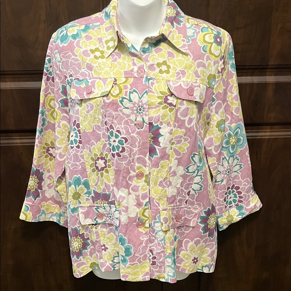 Alfred Dunner Linen Blend Jacket
